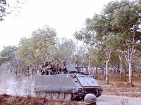 Back out on the road again.  That may be Cpt Visher, B Troop, 1/4 Cav, Commander, in the foreground.